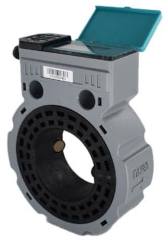 Janasiba Contatore 'acqua ad ultrasuoni a batteria DN80 RS485 Misuratore di flusso 'acqua digitale IP68 Tipo sandwich durevole, facile da usare