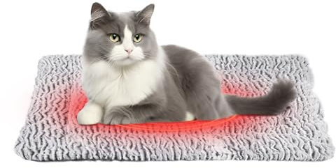 WEGREAT Kattfilt självuppvärmande filt 60 x 80 cm självuppvärmande filt för katter och hundar, självuppvärmande filt, katt, tvättbar kattfilt för katter, hundar och andra husdjur