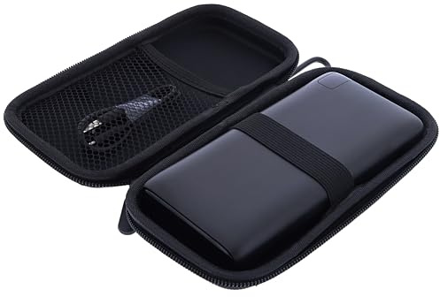 foto-kontor Bolsa compatible con Addtop 14,5x7x2 powerbank funda rígida protectora bolsa de viaje batería cargador externo resistente a los golpes impermeable funda con bolsillo de malla para accesori