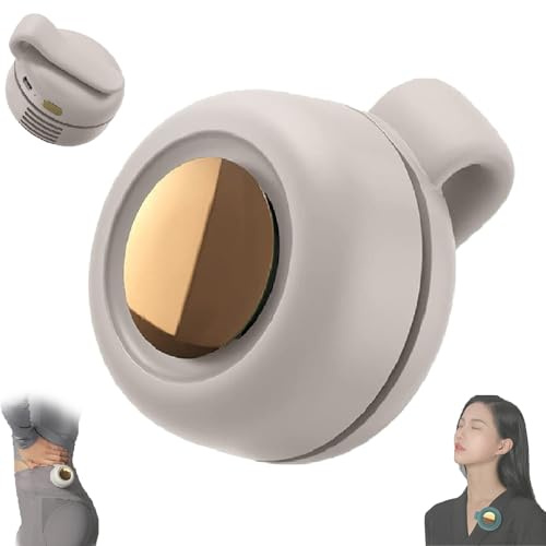 DFQXV Mini Clip on Fan for Shirt & Waist, Portable Small Whirlwind Bladeless Fan, Small but Powerful, 3-Speed Silent Personal Mini Rechargeable Cooling Fans for Better Cooling (White)