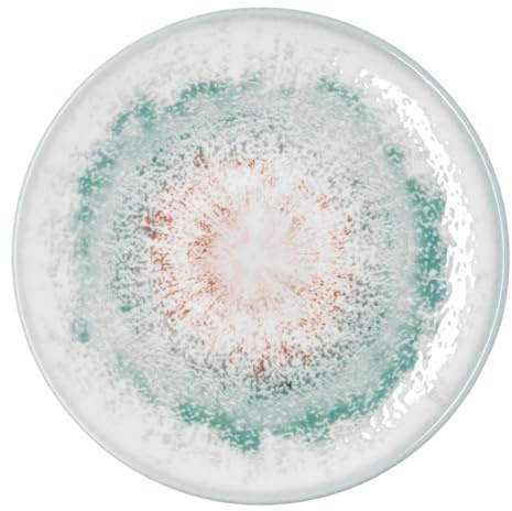 Bidasoa Plato pizza Kai Hydrozero de porcelana 30 cm | Verde, Porcelana, formato redondo, acabado brillo, 30 cm, apilable, apto para microondas