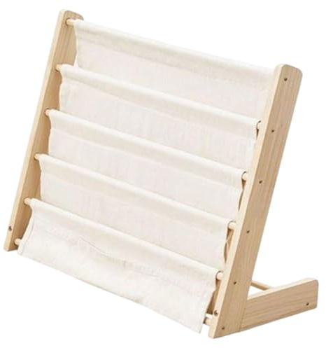 SiaBiced Estantería Infantil Librería para Niños Pequeños Estante Organizador Mueble de Guardado Fabricada en Madera Segura Adecuada para Libros de Imágenes Y, Longitud 53cm
