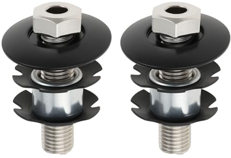 eMagTech Juego de 2 Tuercas de Estrella para Horquilla Y Dirección de 28,6 Mm para Bicicleta Bike Ahead Compatible con BMX