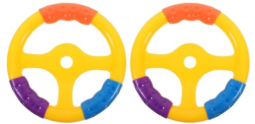 Gatuida 2 Pezzi di Volante Giocattolo - Volante Giocattolo in plastica per autoscontro, Auto per Neonati - Accessori per Set da Gioco da Giardino per Attrezzature da Gioco per casetta sull'albero