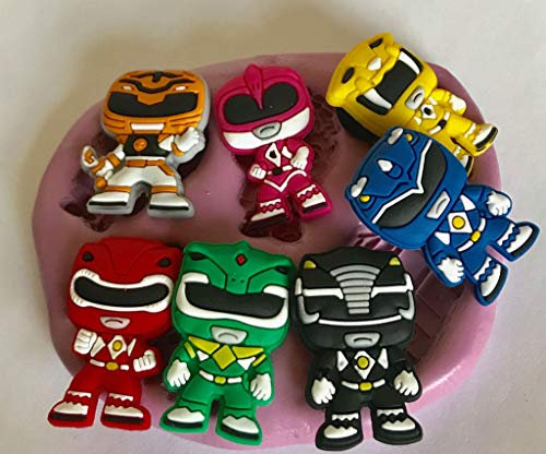 Power Rangers Décoration de moule en silicone pour cupcakes