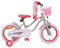 Amigo Superstar - Kinderfahrrad für Mädchen - 14 zoll - mit Handbremse, Rücktritt, Korb und Stützräder - ab 3-4 Jahre - Beige