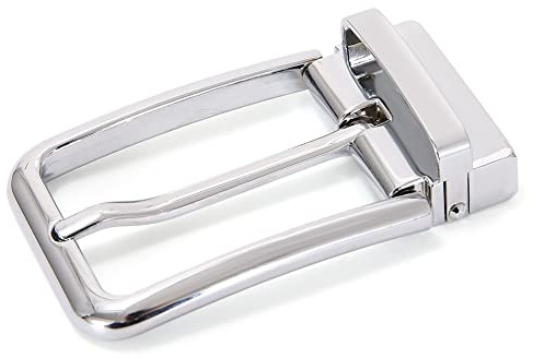 Nelbons Bältesspänne huvud, mäns legering enkel spets rektangulärt stiftspänne ersättningsspänne, A-silver, fit 35mm leather