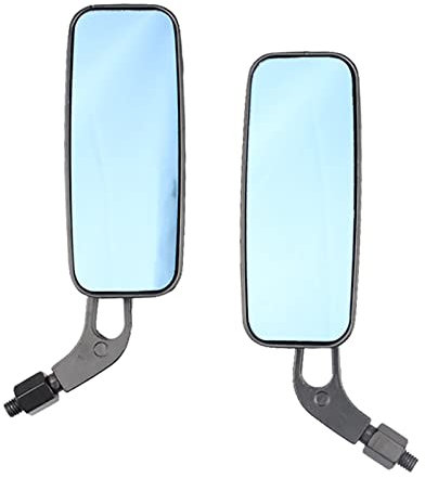 Motorraiegel E-Geprüft, Motorrad Spiegel, Rechteckig, Aumlegierung, Universal-Lenkerspiegel Für Motorräder, 2 Stück, 10Mm