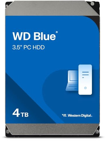 WD Blue 4TB Interne Festplatte WD40EZAX 3,5 Zoll HDD SATA 6Gb/s, 5400RPM, 256MB Cache Western Digital Blue (Generalüberholt)