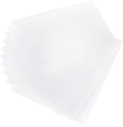 Pissente 10pcs Printable Heat Shrink Plastic Sheets for Crafts Art Projects Shrinkable Plastic Sheets Handmade Tools Adults Kids 20x29cm