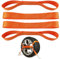 4 Stück Spanngurte Autotransport, 45 cm Zurrschlaufen Motorrad, Reifen für Anhänger Zurrschlaufen Spanngurt, Spanngurt Autotransport, Geeignet für Autos, Motorräder und Geländewagen (Orange) (Orange)