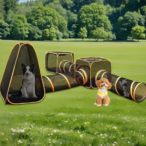 Pet Tunnel, 6-in-1 Foldable Cat Enclosures