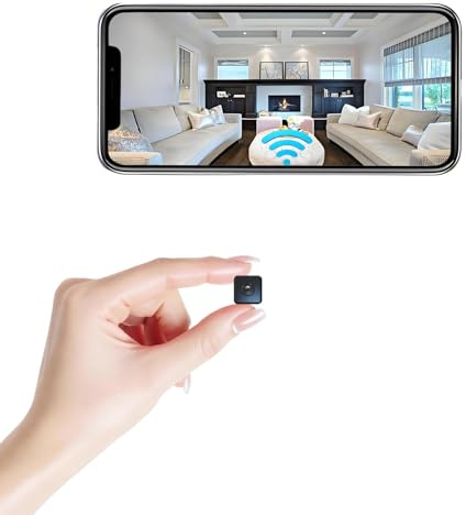 Mini Camera 2026 Upgrade Security Wireless Camera Small Home WiFi 1080P Micro Magnetic Nanny Cam with Motion Detection Wide Angle Cloud & SD Storage Night Vision No Need WiFi Tiny Cameras for Indoor