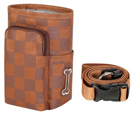 AYYQ - Borsello porta-snack per cani, borsa porta-cibo per cani portatile, con chiusura magnetica per sacchetti di snack, per addestramento cani, borsa per snack con dispenser di sacchetti per