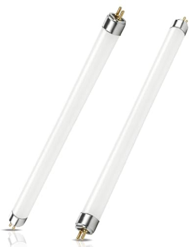 Liuyife 2 Pezzi Tubi Fluorescenti Da 6W, 225mm, T5 Bianco Caldo 3000K, Attacco G5, Luce a Basso Consumo Energetico, Luce Di Emergenza a Risparmio Energetico, Adatta per Cucina, Bagno, Armadio, Garage