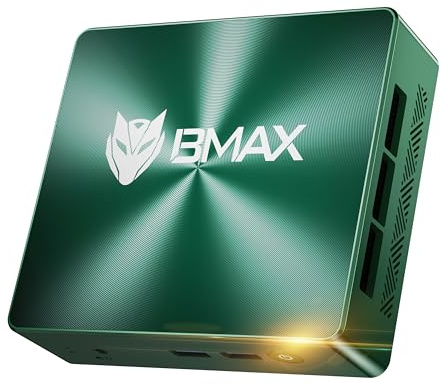 BMAX B6Turbo Mini PC Win 11 Pro Intel Core i5-8257U(supera a 4300U/N150/i3-10110U),16GB RAM DDR4(Doble Canal) 512GB SSD, Mini Ordenador de Sobremesa, Doble 4K HDMI+DP,WiFi 6/BT 5.0/USB 3.2,Micro PC
