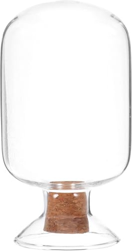 Homoyoyo Tarro de Almacenamiento para Cerillas de Vidrio Lavable Tapa, Frasco Decorativo para Uso en Interiores y Exhibición
