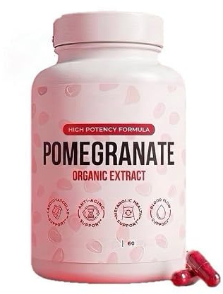 Integratore alimentare a base di estratto di melograno biologico, antiossidante ed energizzante.,1PCS