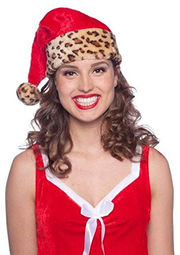Cappello da Babbo Natale leopardato