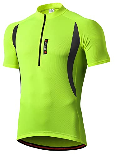 MEETWEE Herren Radtrikot Fahrradtrikot Kurzarm, Fahrradbekleidung Fahrrad Trikot T Shirt für Männer, Atmungsaktive Cycling Jersey Schnell Trocknen Radsport Bekleidung