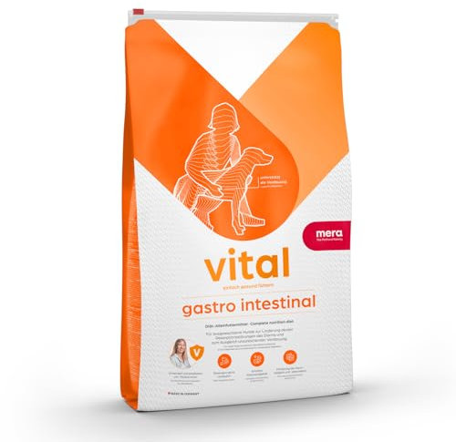 MERAVITAL Gastro Intestinal (3kg), Hunde Trockenfutter bei Blähungen, Durchfall und Erbrechen, schont Magen und Darm