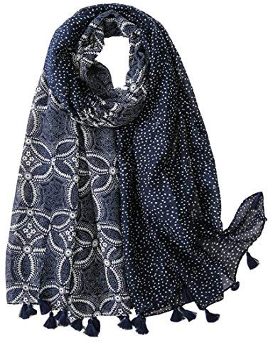 FAIRYGATE Große Seidentücher für Frauen Stilvoll Seidentuch Haare 90 x 180cm Sonnenschutz Schals Wickel Druckmuster Langer Satinschal Halsschal für Damen Geschenk für Sie 0227