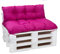 Palettenkissen wasserdicht - palettenkissen Outdoor - palettenkissen Set (sitzkissen 120x60 + 120x50cm rückenlehne, Rosa)