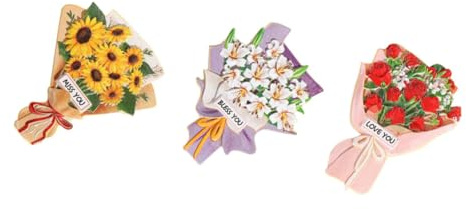 Zerodeko 3pezzi Calamite Da Frigorifero Con Fiori Decorativi Di Magneti Stile Naturale Per Cucina e Casa Calamite Con Girasoli e Gigli Decorazioni Originali Per Frigo e Lavagne Magnetiche