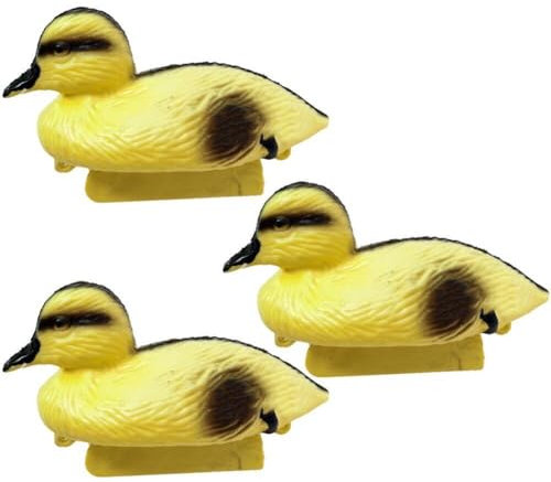 Dinntty 3 Stück Teich-entenküken, Schwimmende Entenfische, Teichdekoration, Kunststoff-entenküken, Baby-Enten Für Garten, Hof, Rasen, Dekoration