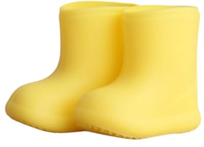REITINGE Petites bottes de pluie élégantes au design imperméable, idéales pour les collections de poupées 1/12, accessoires photo, chaussures de poupée miniature, antidérapantes