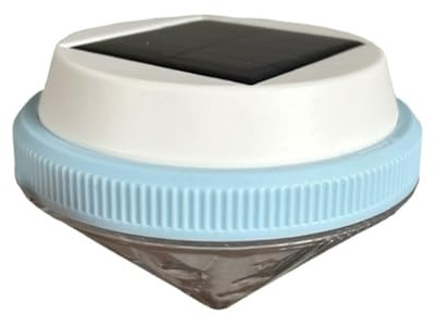QOXEZY Lampe solaire flottante pour piscine et spa – Éclairage à changement de couleur pour étangs, jacuzzi, fontaines et terrasses, résistant aux intempéries, design ABS/PS (diamant coloré)