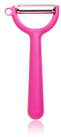 Kochblume Sparschäler | Y-Schäler glatt, Universalschäler, Edelstahl, spülmaschienengeeignet, in der bunten Box… (pink)