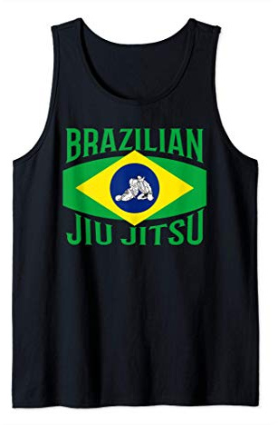 Brazilian Jiu Jitsu Flag Cool Combat BJJ MMA Fighter Gift Canotta
