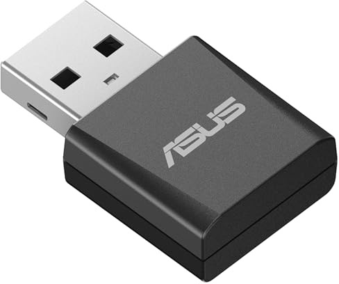 ASUS USB-BE92 Nano - Adaptador USB Nano WiFi 7 BE6500 tribanda, Banda de 6 GHz, 4096-QAM, Plug and Play, Compatible con Windows 10 y 11