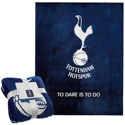 Tottenham Hotspur F.C. Fleece Bed Blanket Soft Sofa Throw for Bedroom Travel Home Decor 125 x 150cm Birthday Gifts for Men