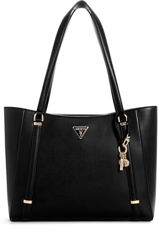 GUESS Femme Daryna Elite Tote Sac fourre-Tout, Noir, Taille Unique
