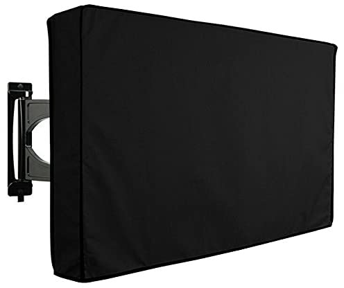 yasoe Cubierta de TV para Exteriores para LCD de 40 una 42 Pulgadas, Protectores de Pantalla de TV LED, Impermeables, Resistentes una la Intemperie y Al Polvo (Negro)