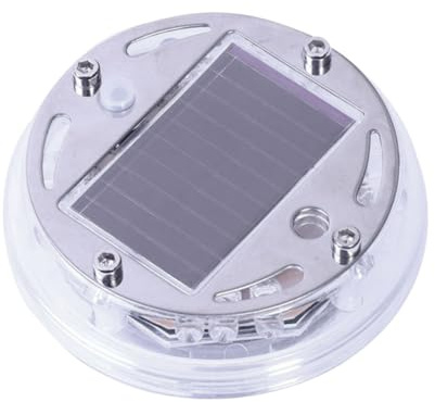 TOPBATHY Solar Powered LED Hubcap Light for Car Wheels Decorative Night Vision Tire Light for Car Accessories