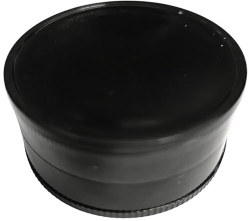 TEQY Molinillo de especias y tabaco Grinder de plástico para picar tabaco y cualquier especia (negro)
