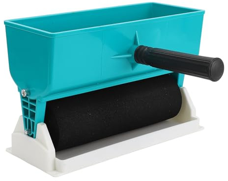 Phefop Rodillo de Pegamento Manual, Aplicador de Pegamento Portátil de 9 Pulgadas y 460mL con Rodillo de Espuma Suave para Carpintería, Dispensador de Esparcidor Adhesivo de Carpintero