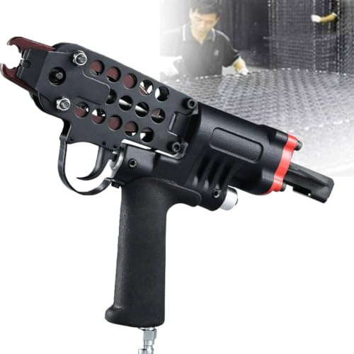 Pneumatisk nagelpistol, luftspikningsverktyg för träbearbetning, gör-det-själv-projekt, effektivt för staket, snickeri, hemförbättring, kompatibel med C-typ fästelement