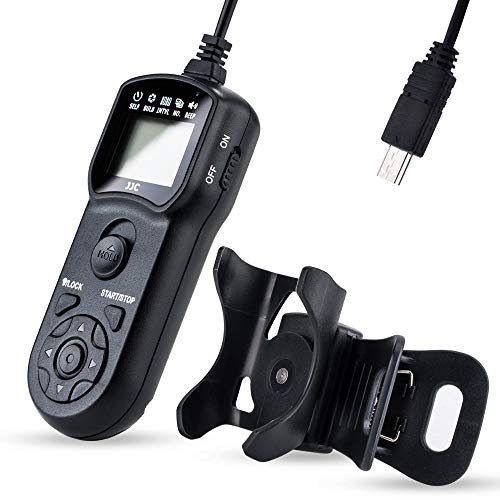 JJC Temporizador y Mando a Distancia de Disparo del Obturador con Abrazadera de Soporte para Trípode para Sony Alpha A6600 A6500 A6400 A7RV A7SIII A7III A1 A9 A58 RX1RII RX1R RX100M7 ZV-1 FX30