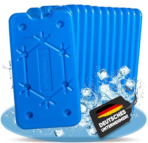 NEMT 12x Flacher Kühlakku 400 ml Kühlakkus 25x14x1,4cm Kühlelemente Kühltasche Kühlbox