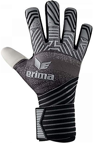 Erima Unisex Erwachsene FLEX RD Pro Torwarthandschuhe (7222002), schwarz/grau/weiß, 12