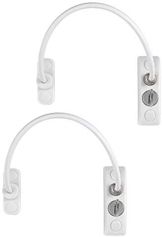 Proster Window Locks 2PCS Window Safety Locks With Keys and Screws Window Security Locks Window Restrictor Locks for Home Public And Commercial Application-White