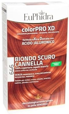 Euphidra - Euphidra ColorPro XD Tinta per Capelli Colore 646 Biondo Scuro Cannella - 944025396