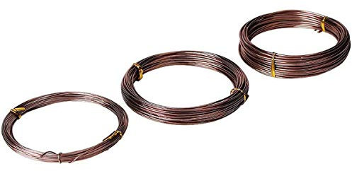 SagaSave Ensemble de fil de fer pour bonsaï avec trou pour pot de fleurs, fil de cuivre pour bonsaï, kit de 20 tapis en maille en plastique couleur bronze