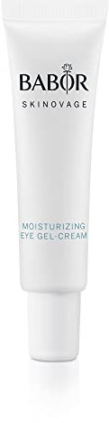 BABOR SKINOVAGE Moisturizing Eye Gel-Cream für trockene Haut, Feuchtigkeitsspendende Augencreme, Augenpflege mit Anti-Age-Effekt, Vegane Formel, 15 ml