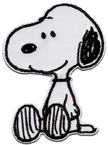 Mono Quick Peanuts Snoopy - Aufnäher, Bügelbild, Aufbügler, Applikationen, Patches, Flicken, zum aufbügeln, Größe: 7,6 x 5,7 cm