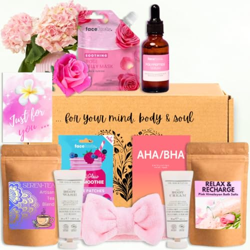 SPA IN A BOX Coffret Cadeau Femme, Coffret de Bain et de Soins, Cadeau Spa Femme, Cadeau pour Elle, Fête des Mères, Noël, Anniversaire